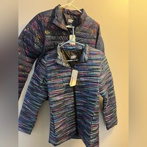 2 piece bundle Lands End NWT Puffer Jackets; Smoke Free Home; Size 14-16